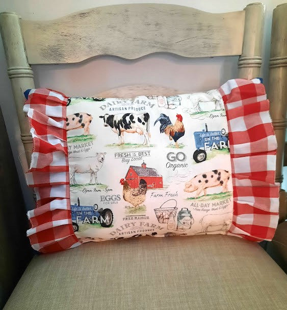 Farmhouse Red/Check with Ruffle
