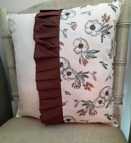 Farmhouse Brown/Natural/Floral with Ruffle