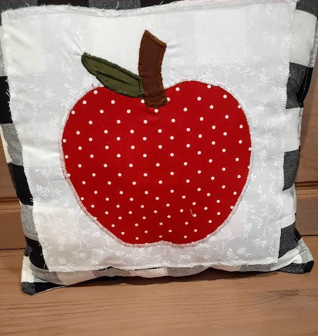 Apple Harvest Bright Red decorative throw pillow